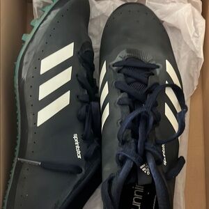 Adidas Sprintstar Navy and White Track Shoes